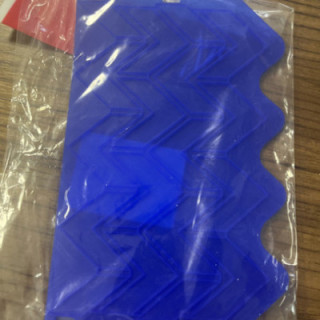 Petrol mavisi lacivert Kenar şekillendirme silikon kalıp zikzaklı