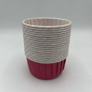 Koyu Pembe renk muffın kalıp çap:8 Adet:19