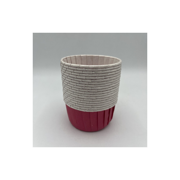 Koyu Pembe renk muffın kalıp çap:8 Adet:19