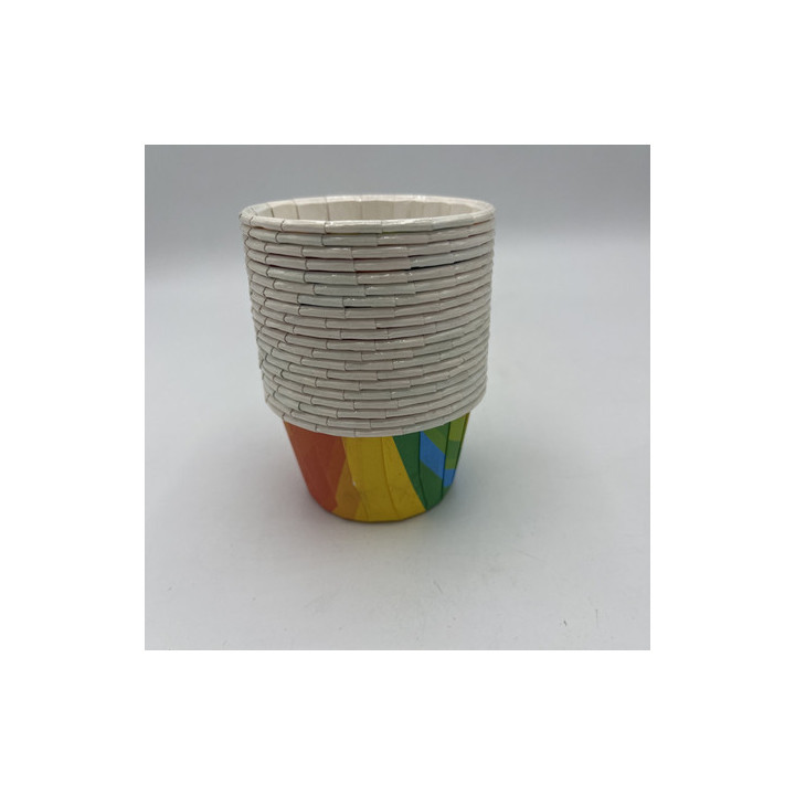 Karışık renkli muffın kalıp çap:7 Adet:20