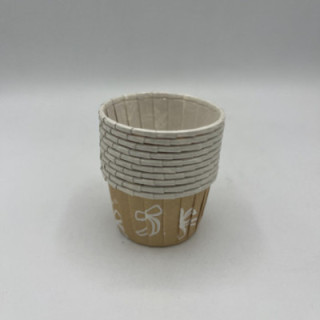 Açık kahve fiyonk desen muffın kalıp çap:6 cm Adet:10