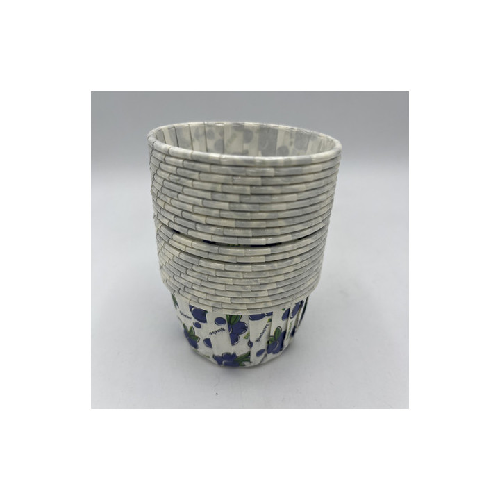 Yabanmersini desen muffın kalıp çap:7 Adet:20