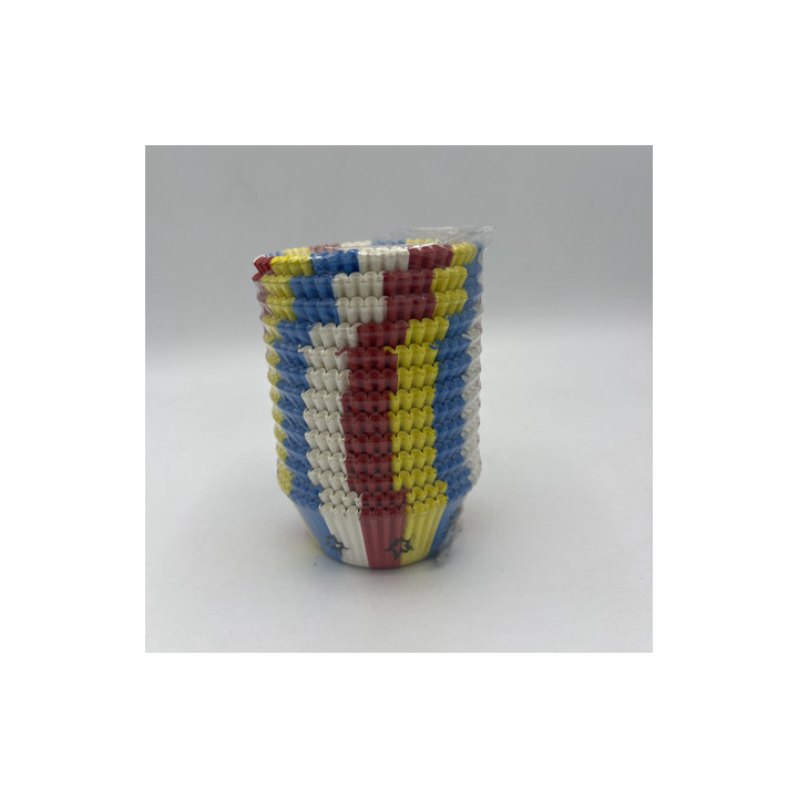 Siyah yıldızlı renkin cupcake kalıp adet:100