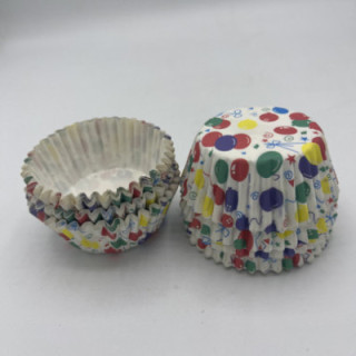 Kırmızı sarı balonlu cupcake kalıp adet:20