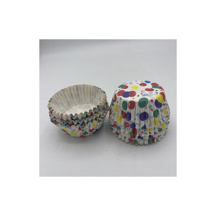 Kırmızı sarı balonlu cupcake kalıp adet:20