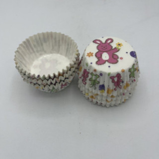 Pembe yeşil tavşanlı cupcake kalıbı adet:20