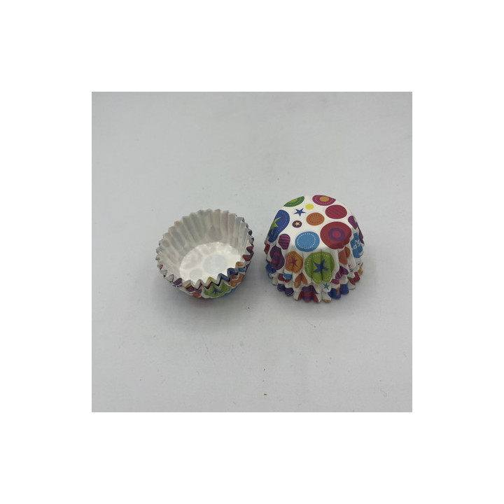 Renkli party yazılı mini cupcake adet 20