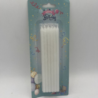 Beyaz 14 cm 12li mum