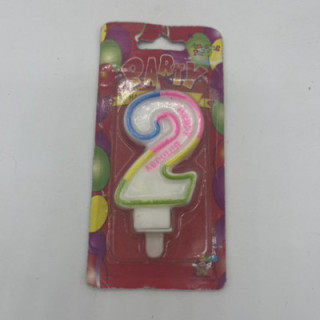 Beyaz&Renli rakam mum (2)