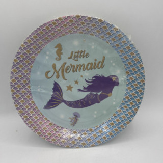 Karton tabak denizkızı  desen 8li paket