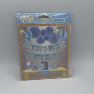 Mavi renk iyiki doğdun banner