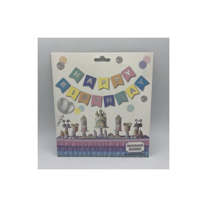 Çeşitli renkli hologram unıcorn banner