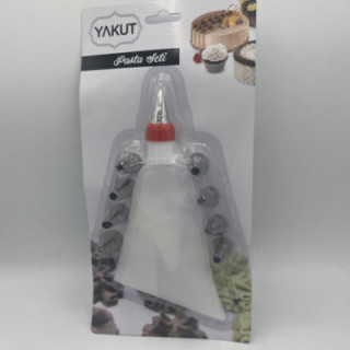 Metal uçlu krema torbası seti