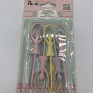 Balerin kokteyl kürdan plastik 10lu