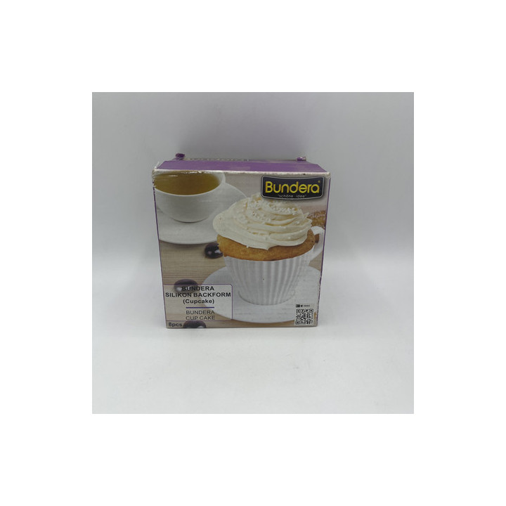 6lı fincan Cupcake kalıp materyal:silikon renk beyaz