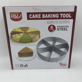 Metal 6 Parça çelik kek dilimleyici şekillendirici
