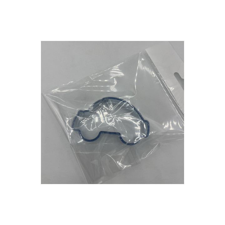 Mavi plastik kurabiye kalıbı (araba)