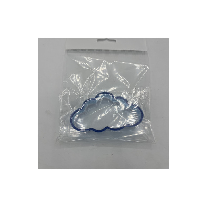 Mavi plastik kurabiye kalıbı (bulut)