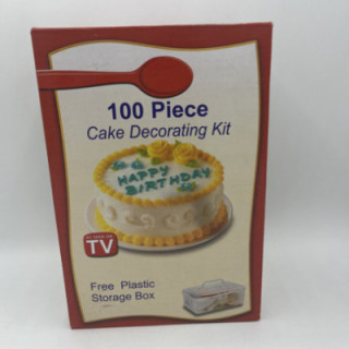 100 parça kek dekorasyon kiti materyal:Plastik