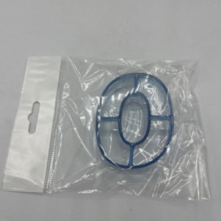 Mavi plastik kurabiye kalıbı (0 rakam)