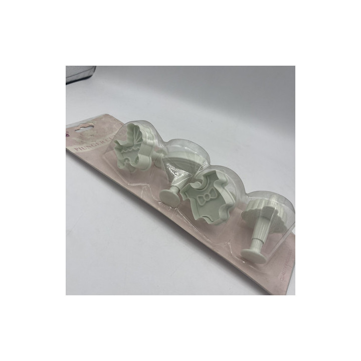 4lü beyaz basmalı biberon bebek temalı kalıp