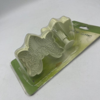 İkili beyaz kalpli kelebek kopat