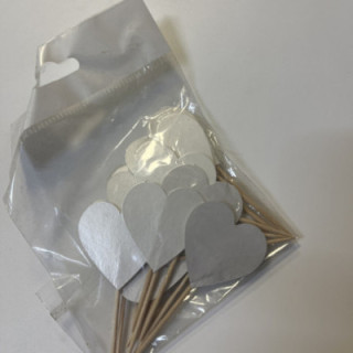 beyaz kalp kürdan 20li