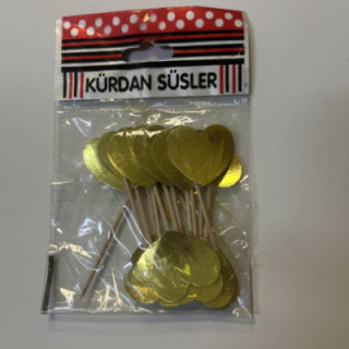 Gold kalp kürdan 20li