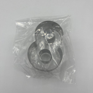 Büyük 8 rakam kurabiye kalıbı metal