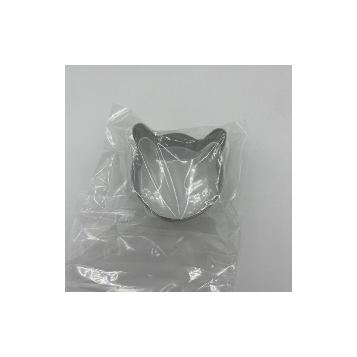 Kedi kafası şeklinde metal kurabiye kalıbı