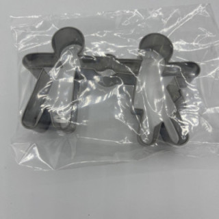 İkili çocuk şeklinde metal kurabiye kalıbı