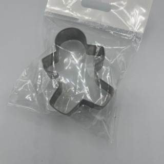 Küçük kurabiye adam şeklinde metal kurabiye kalıbı