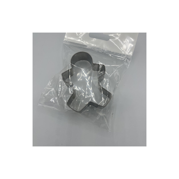 Küçük kurabiye adam şeklinde metal kurabiye kalıbı