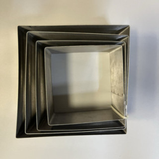 4lü kare pasta kalıp seti