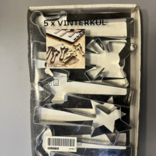 5li yıldız taç fiyonk kurabiye kalıbı seti