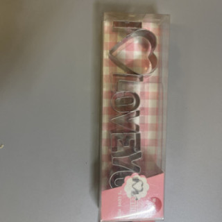 Ilove you yazılı metal kalıp