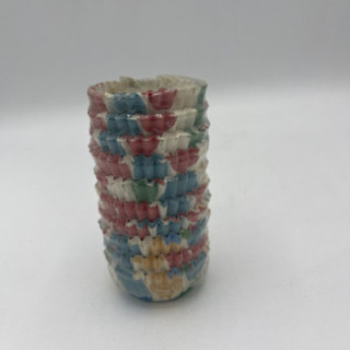 Büyük renkli puantiyeli mini Cupcake çap:2cm 100lü