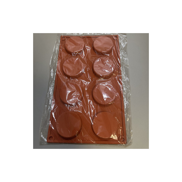 8li yuvarlak kahverengi silikon kalıp