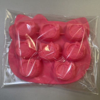 Pembe renk 8li Hello kitty şekilli silikon kalıp