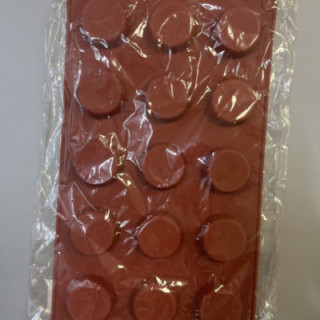 Kahverengi 15 bölümlü silikon yuvarlak kalıp