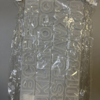 Şeffaf renk harfli rakamlı silikon set