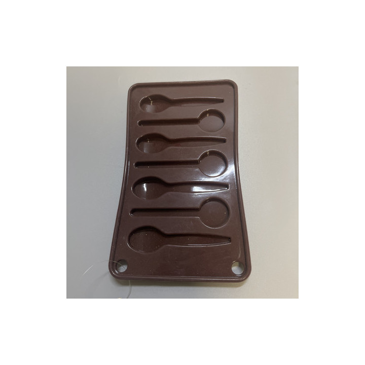 6lı kaşık çikolata silikon kalıp