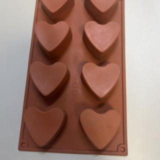 Kahverengi silikon 8li derin kalpli silikon kalıp