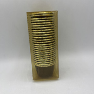 Kahverengi kenar gold Cupcake kalıp çap:6cm adet:25