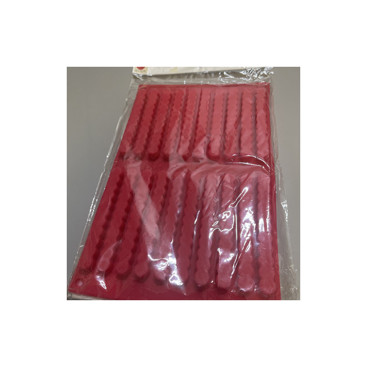 Pembe renk tırtıl şekil silikon kalıp