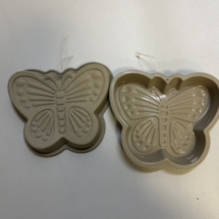 Gri kelebek desenli silikon kalıp