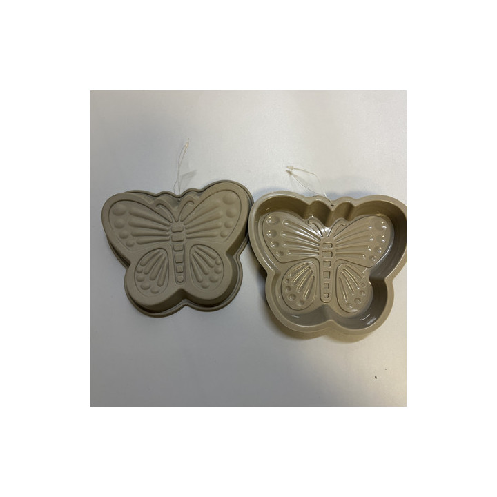 Gri kelebek desenli silikon kalıp