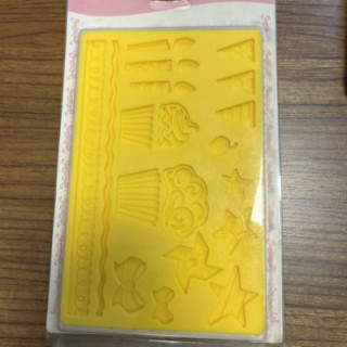 Sarı renk silikon şeker hamuru şekillendirici cupcake Li