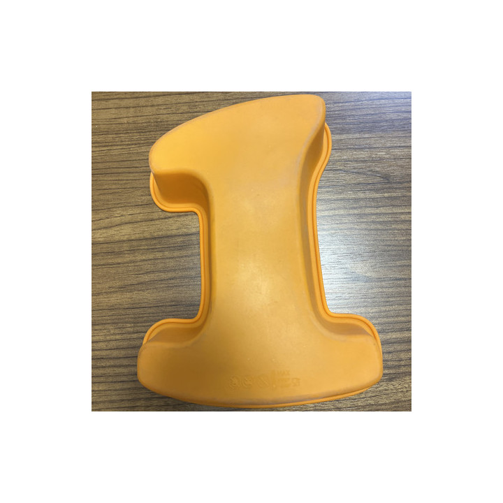 Büyük 1 rakam şekilli turuncu silikon kalıp