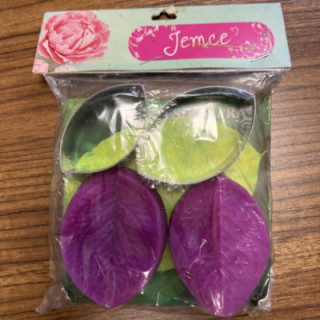 2 silikon 2 metal parçalı kalıp yeşil yaprak